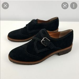 Franco Sarto Isa suede monk Oxford women size 7.5